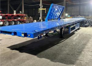 Quality 40FT Flatbed Cargo Shipping Container Transport Skeletal Chassis Semi Truck Trailer wholesale