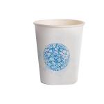 Coffee Water White Disposable Paper Cups 8 Oz With Customized Logo
