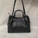 Authentic Crocodile Leather Women Large Handbag Female Single Shoulder Bag