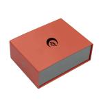 Varnished Red Book Shape Rectangle Magnetic Gift Box with Flip Top and Magnetic