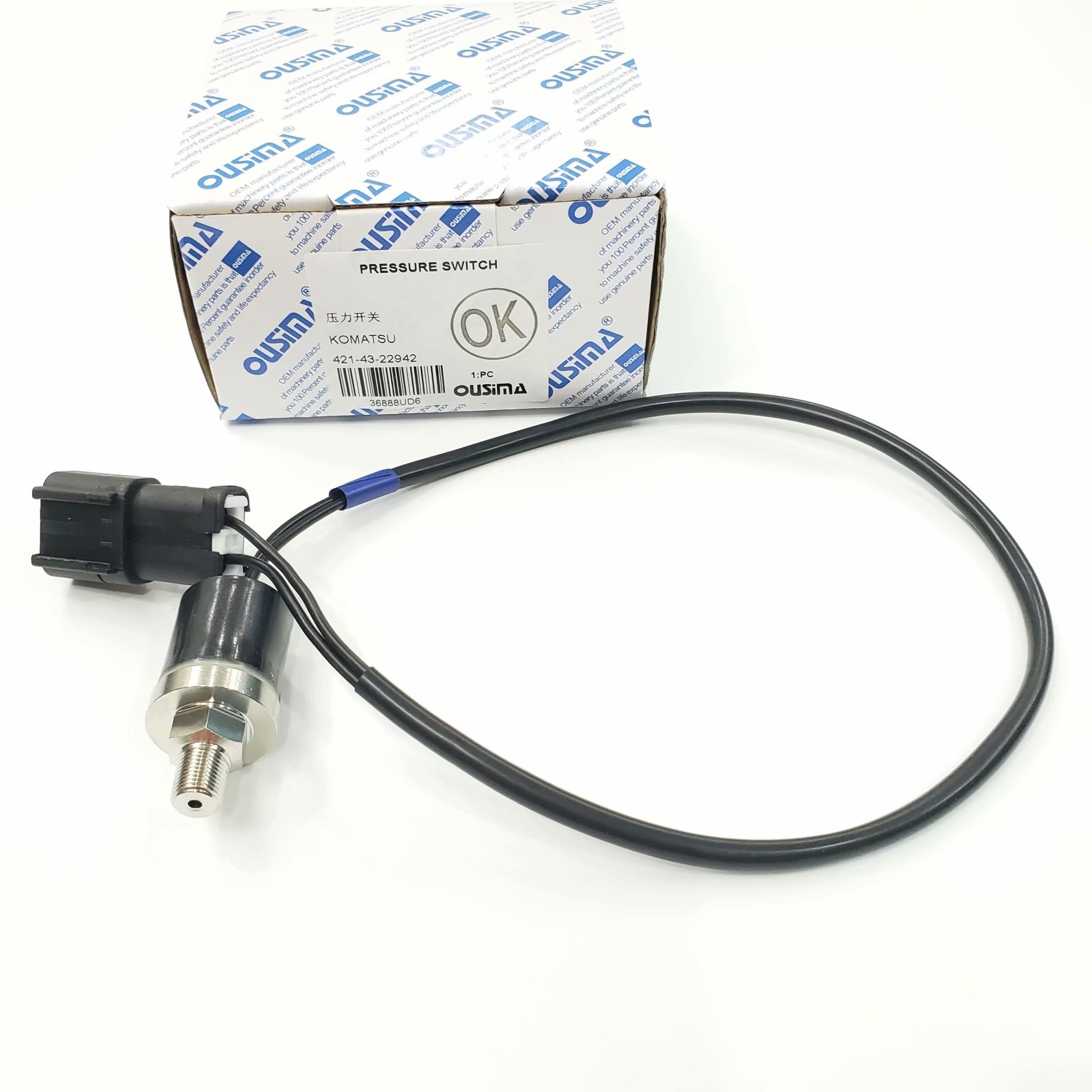 OUSIMA Pressure Switch 421-43-22942 4214322942 For Excavator Komatsu Wheel Loader