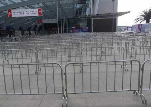 Cheap H1200mm 1500mm Metal Crowd Control Barriers Galvanized Pedestrian Fence for sale