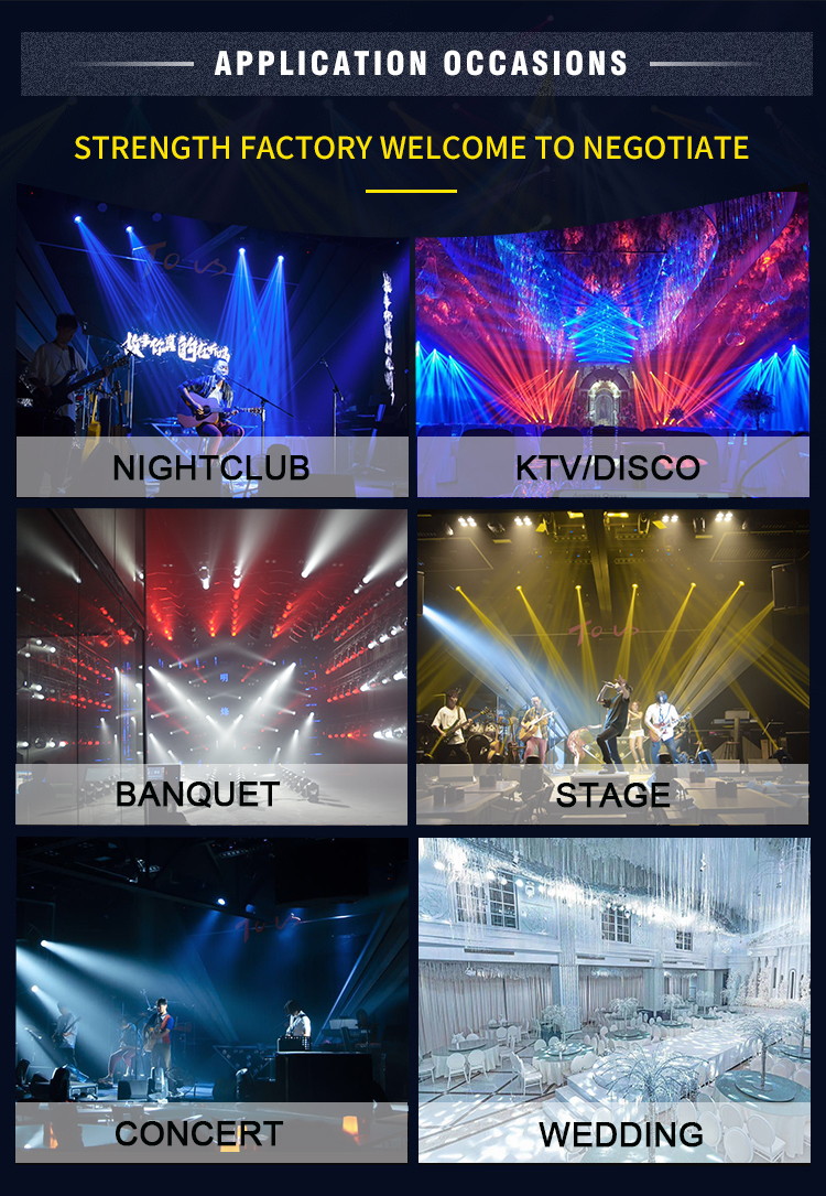 6pcs RGBW 6 Eye Laser Stage Light Led Beam Moving Head For Nightclub Disco DJ