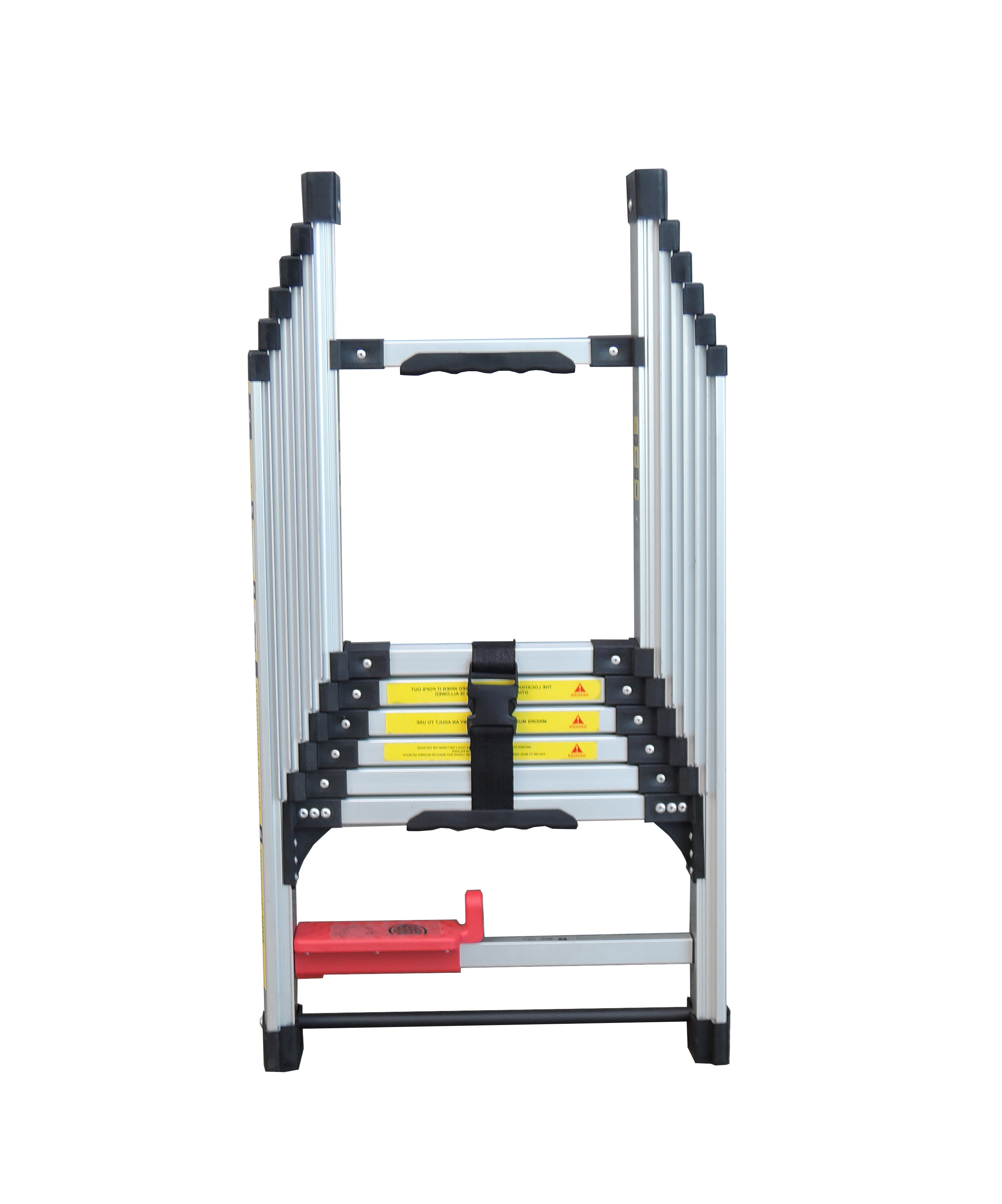 Compact Design Adjustable Aluminum Ladder With Anti Slip Treads