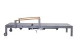 Wheel Poolside Chaise Lounge Height Adjustable Outdoor Sunbed