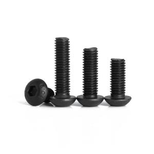 Quality Black Oxide Hexagon Socket Button Head Bolt DIN7380 Carbon Steel Bolts Grade 10.9 M10 wholesale