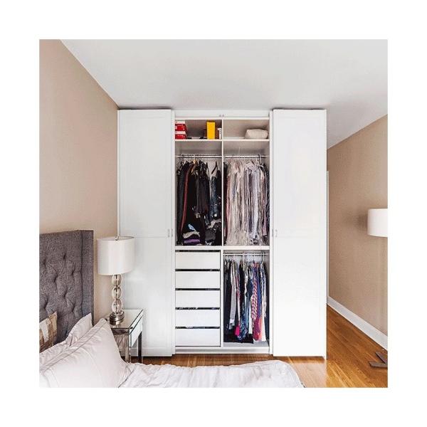 General European Wooden Walk-in Closet Wardrobe for Bedroom Furniture in Hotel
