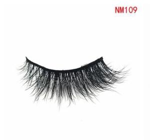Quality Makeup Handmade Dramatic Fake 3D Mink Eyelashes Thick Crisscross Deluxe False Lashes NM109 wholesale