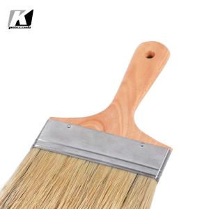 Quality 5in Bristle Paint Brushes Wood Handle Wool Hair For House Wall Painting wholesale