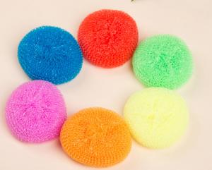Quality Household Daily Plastic Scouring Ball Round Shape Quick Delivery For Pots And Pans wholesale