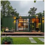 Aluminum Alloy Windows EU 20 FT Prefabricated Steel Container House for Outdoor