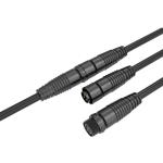 Outdoor M12 Waterproof Male Female Connector Docking Reverse Head Power Cable