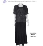 Plus size long skirt black skirt suit