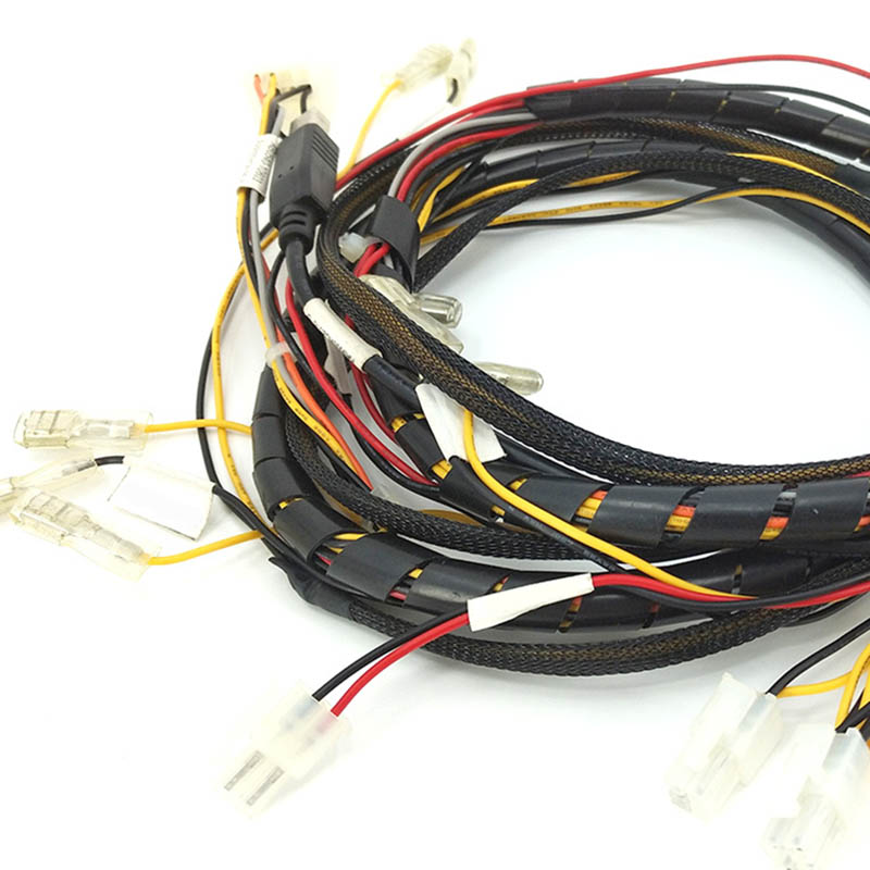 Black 2.54mm Pitch Customized Electronic Wiring Harness for Superior Engine Assemblies