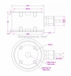 Flange Type Load Cell 20kN 10kN 5kN 2kN 1kN 500N 200N Flange Mounted Force