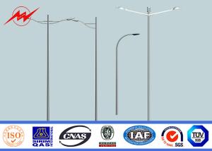 Quality 6m Dual Outreach Eco Powder Coating Outside Driveway Light Pole 160km/h Wind Speed wholesale