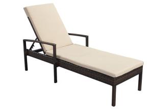 Quality Outdoor Rattan Adjustable Back Poolside Sun Lounger wholesale