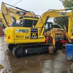 Original Komatsu PC130 Excavator Second-Hand Enclosed Cab Excavator with