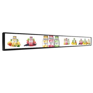 China Narrow Stretched Bar Lcd Display WIFI BT LAN Tft  Screen Advertising Display 23.1 Inch on sale
