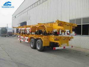 Quality 20 Feet Skeletal Container Trailer 30 Tons Loading Any Colors Triangle Tires wholesale