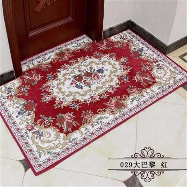 Floral Braided Polyester Area Rugs Anti - Slip Feature Customized Size
