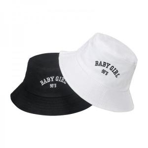 Quality 2022 Black And White Bucket Hat Letter Embroidery Fisherman Hat wholesale
