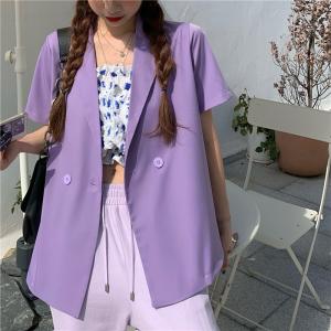 Quality Casual Mid Length Loose Chiffon Ladies Suit Blazers wholesale