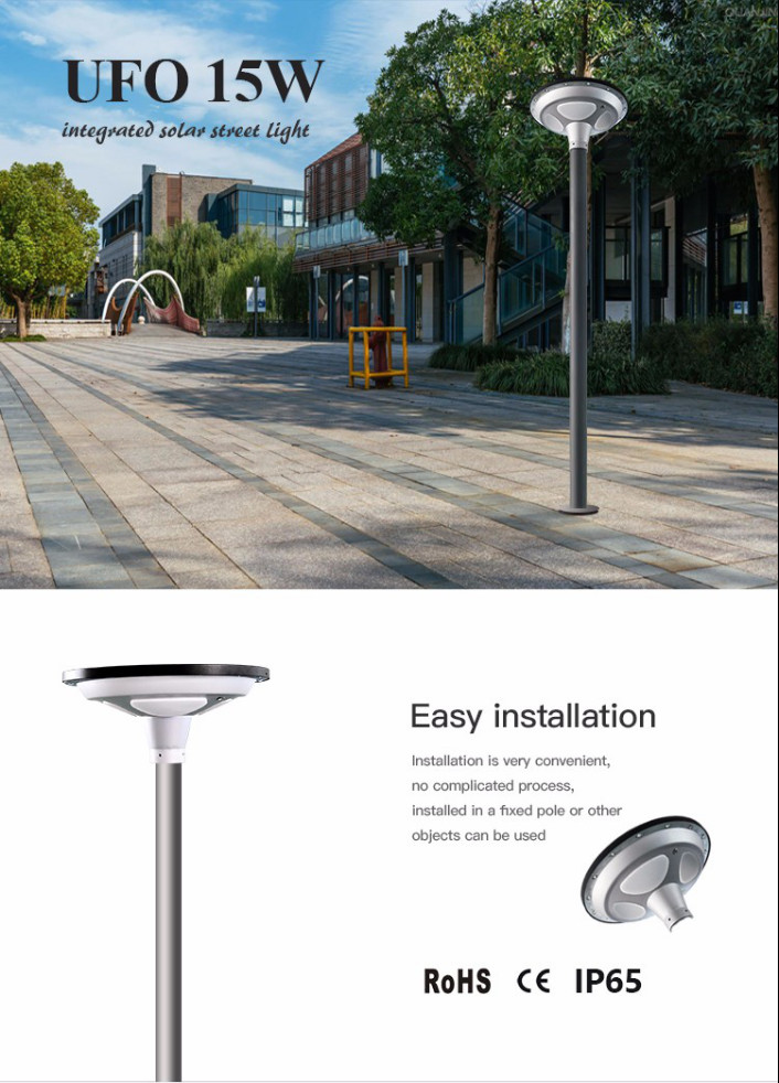 High temperature resistance Good quality outdoor ufo 110lm/w led solar street light new design