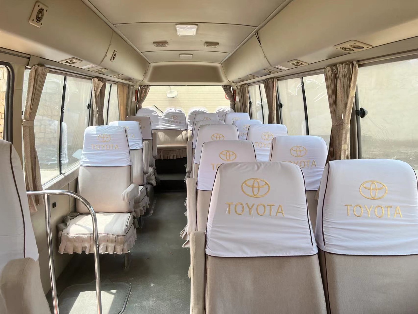 Transmission Manual Coaster Mini Bus Refurbished Used Coaster Coach Bus Diesel