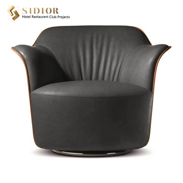 Unique Design, Modern Leisure Chair, Leather Relaxing Chair, Couch Armchairs, Leather Living Room Chair