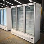 Seld-contained vertical Display Fridge Glass Door Refrigerator Merchandiser