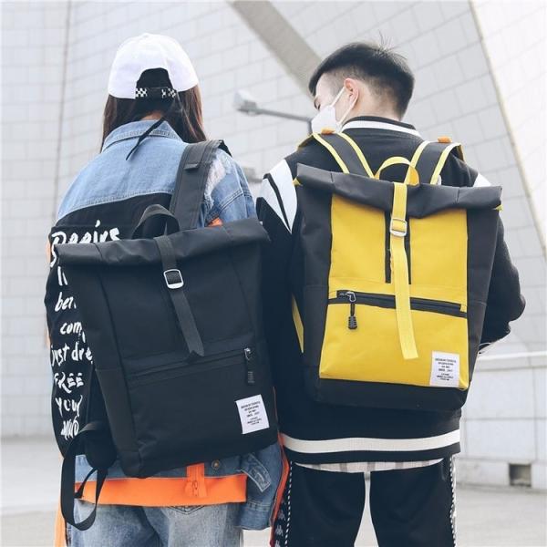 Schoolbag female middle school students Korean version of big backpack Japanese