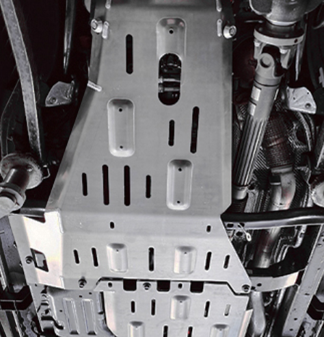 1810*870*8mm Silver Landace Car Engine Under Cover Splash Shields Mud Guard Skid Plates