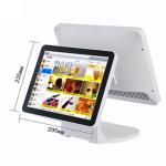 White Color Restaurant Point Of Sale Systems , 12 Inch Display Point Of Sale