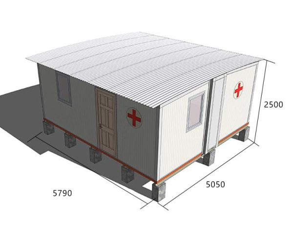 Sandwich Panel Isolation Room Customize Well Insulated Prefab House Modular