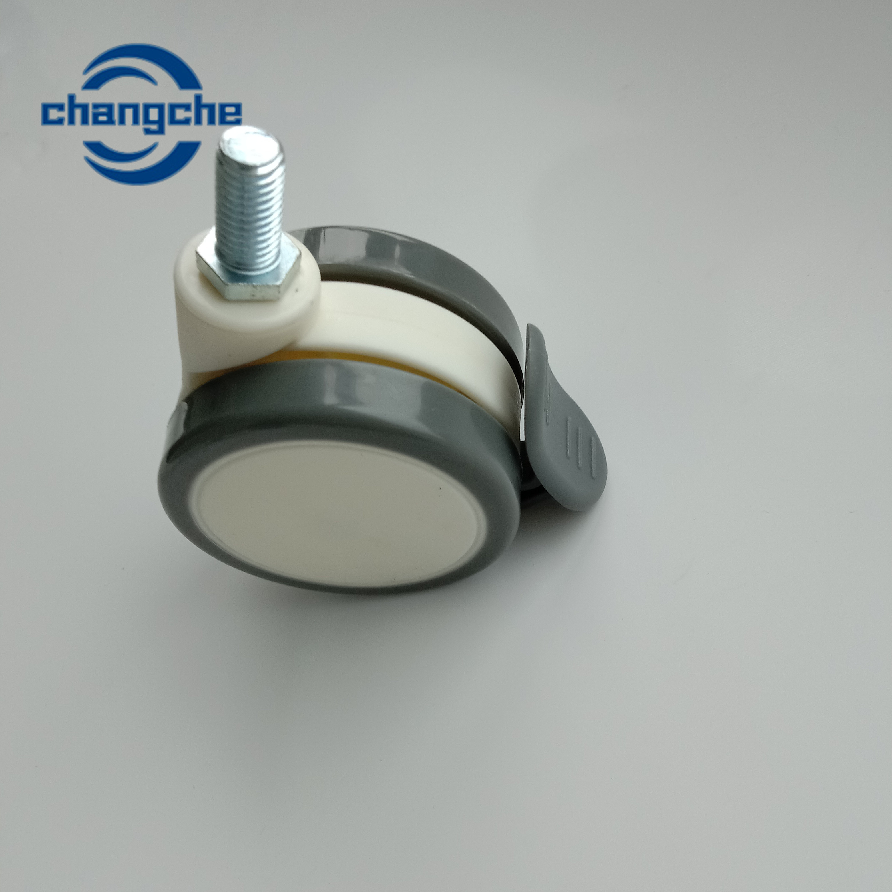 ODM OEM Hospital Bed Caster Wheels with Side Brake PP Nylon Rotable Medical Wheels