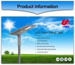 20w 80w 30w Led Solar Street Light Outdoor Solar Street Lights 6400lm Max