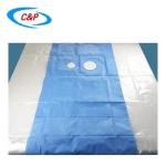 Medical Consumables Disposable Femoral Angiography Drape Blue Anti Static