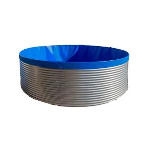 Quality Modular Round Corrugated Metal Rainwater Tanks Fire Fish Farm Sheet Galvanized Corrugated Metal Tanks wholesale