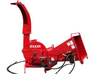 Quality 4 Reverse Blades Tractor Wood Chipper Shredder For 3 Point Hitch Self Feeding wholesale