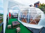 Star Gazing Geodesic Dome house Transparent PVC Coated Polyester Fabric