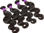 Natural Color 1b Grade 6A Virgin Hair Bundles Unprocessed Malaysian Hair