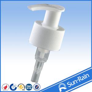Quality 28mm cosmetic plastic lotion pump with ribbed closure wholesale