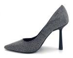 Party Cocktail Black Women Heels Fashionable With Rubber Outsole