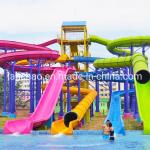Outdoor Fiberglass Combination Spiral Water Slide Tube For Adults Weatherproof