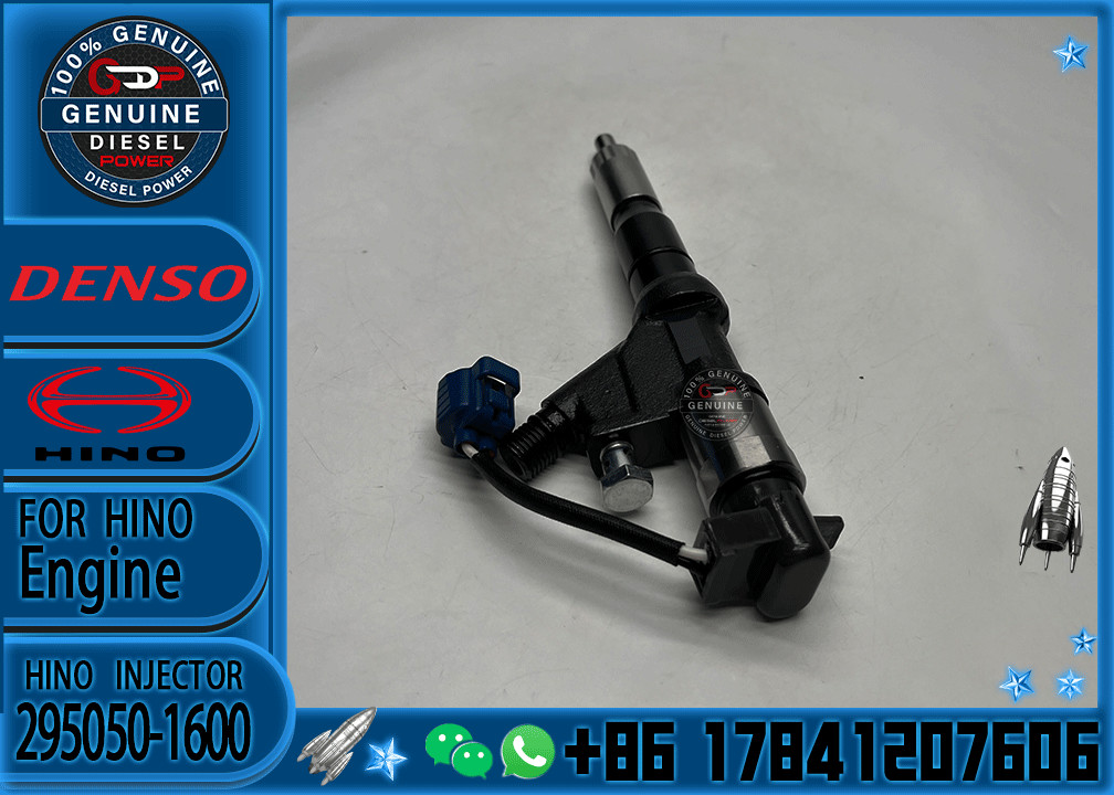 Common rail Injector 295050-1600 295050-1890 095000-5220 095000-5221 fuel injector for HION E13C 700 engine part injecto