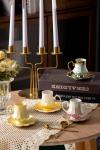 Luxury Thin Porcelain Ceramic Coffee Cup and Saucer Set Perfect for Business