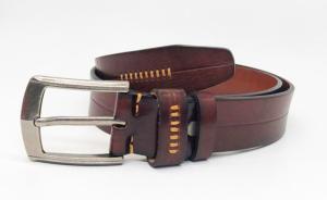Quality Zinc Alloy Buckle Brown 38mm Mens Casual Leather Belt wholesale