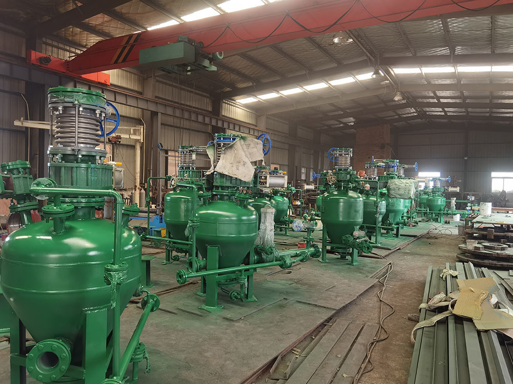 Thick Phase Conveying Equipment Bin Pump Powder Airflow Pneumatic Conveying Bin Pump PLC Control