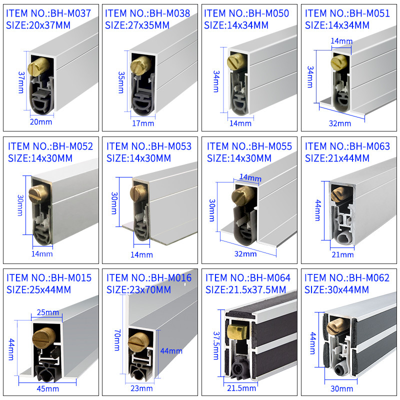 T Shape Acoustic Door Bottom Seals Automaticlly Drop Down Soundproof Weatherstripping for Wooden or Metal Door